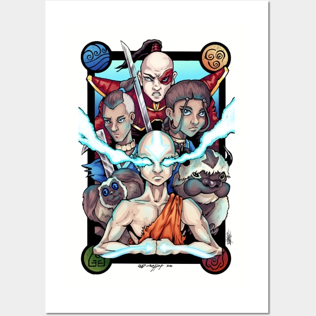 Airbender Wall Art by ArtofOldSchool